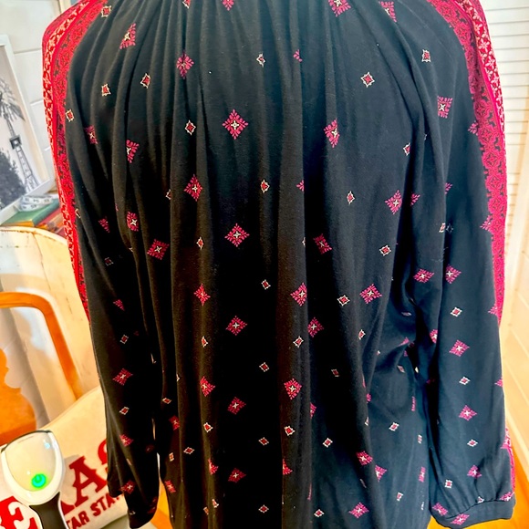 Knit blouse with peasant sleeves - Picture 2 of 5